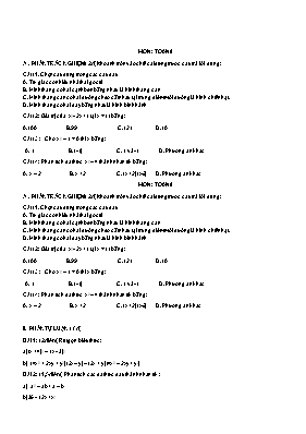 Toan 8 - Ôn tập kiểm tra